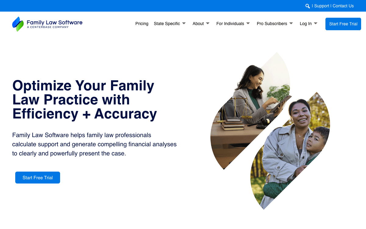 FamilyLawSoftware Trial-Signup Security Platform screenshot